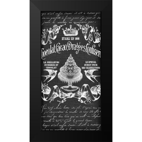 Dessert Filigree  Black Modern Wood Framed Art Print by Robertson, Walter