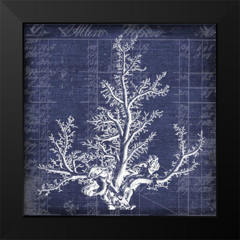 Seaweed Document 2 Black Modern Wood Framed Art Print by Robertson, Walter