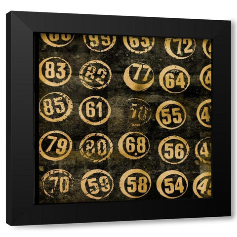 Take A Number 2 Black Modern Wood Framed Art Print with Double Matting by Robertson, Walter