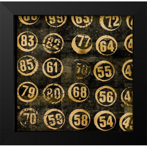 Take A Number 2 Black Modern Wood Framed Art Print by Robertson, Walter