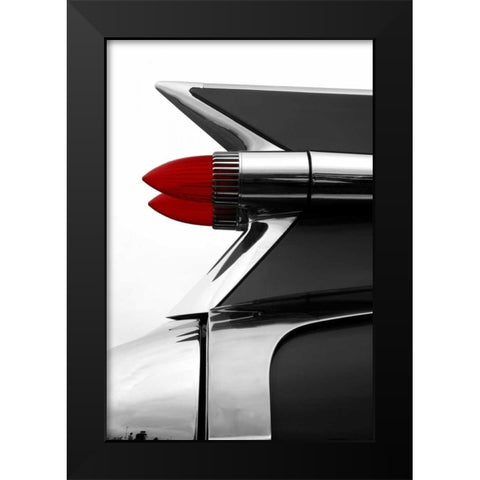 Charcoal Tailfin Black Modern Wood Framed Art Print by McCarthy, Matt