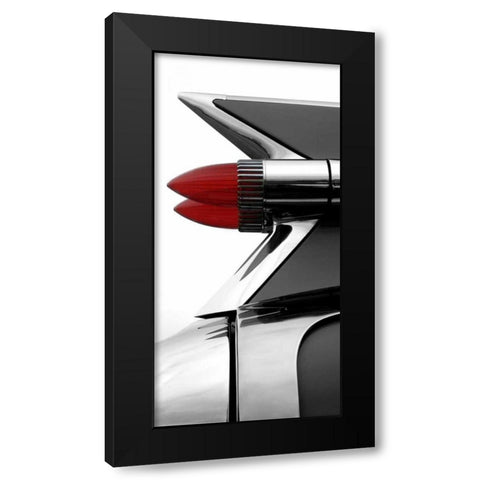 Charcoal Tailfin Black Modern Wood Framed Art Print by McCarthy, Matt