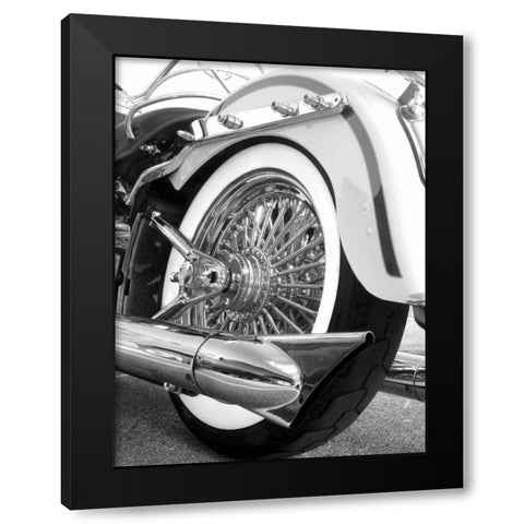 Rear Wheel Black Modern Wood Framed Art Print with Double Matting by McCarthy, Matt