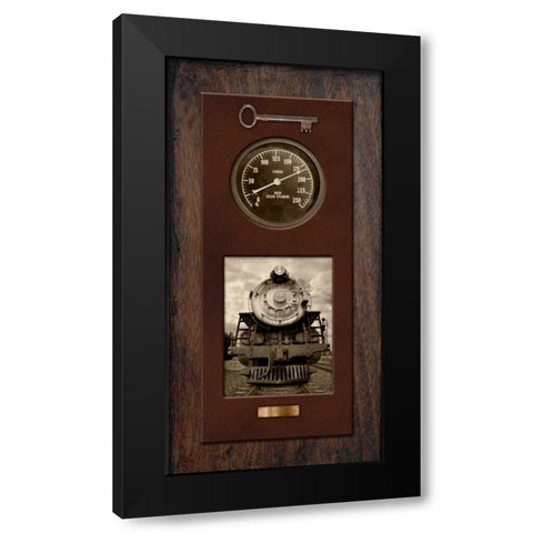 Steam Engine 1515 Black Modern Wood Framed Art Print with Double Matting by McCarthy, Matt