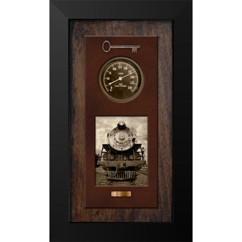 Steam Engine 1515 Black Modern Wood Framed Art Print by McCarthy, Matt