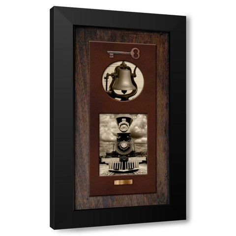 Steam Engine No.7 Black Modern Wood Framed Art Print by McCarthy, Matt