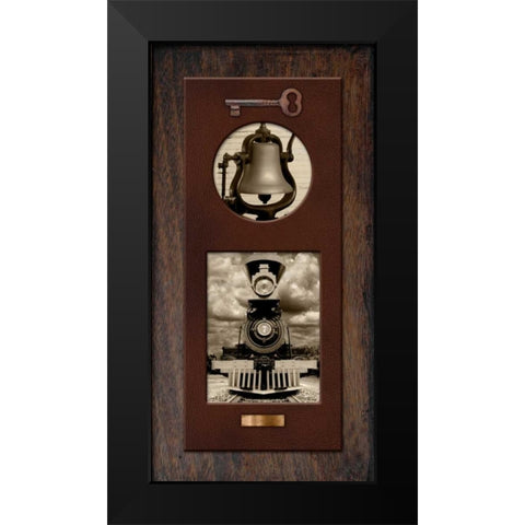 Steam Engine No.7 Black Modern Wood Framed Art Print by McCarthy, Matt