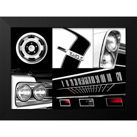 Muscle Black Modern Wood Framed Art Print by McCarthy, Matt