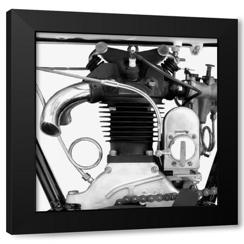 Inner Workings 9 Black Modern Wood Framed Art Print by McCarthy, Matt