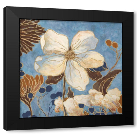 September Garden 1 Black Modern Wood Framed Art Print by Sarah, Colleen