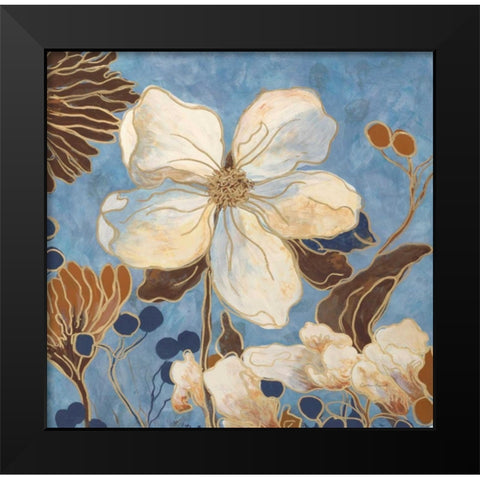 September Garden 1 Black Modern Wood Framed Art Print by Sarah, Colleen