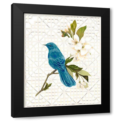 Trellis Song Black Modern Wood Framed Art Print with Double Matting by Sarah, Colleen