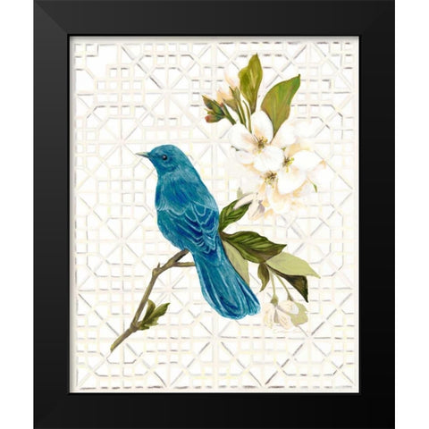 Trellis Song Black Modern Wood Framed Art Print by Sarah, Colleen