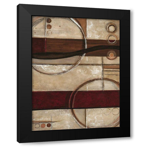 Circular Patterns 1 Black Modern Wood Framed Art Print by Dascher, Dennis