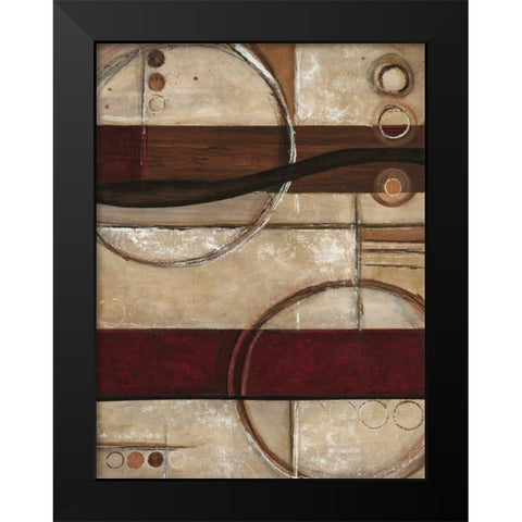 Circular Patterns 1 Black Modern Wood Framed Art Print by Dascher, Dennis