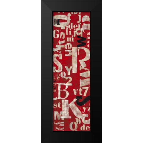 Word Savy 2 Black Modern Wood Framed Art Print by Dascher, Dennis