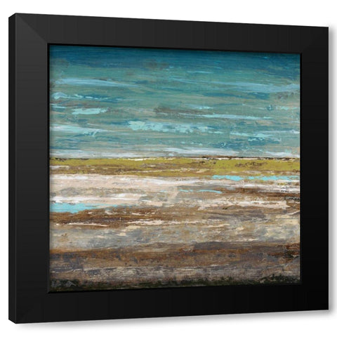 Abstract Sea 2 Black Modern Wood Framed Art Print with Double Matting by Dascher, Dennis