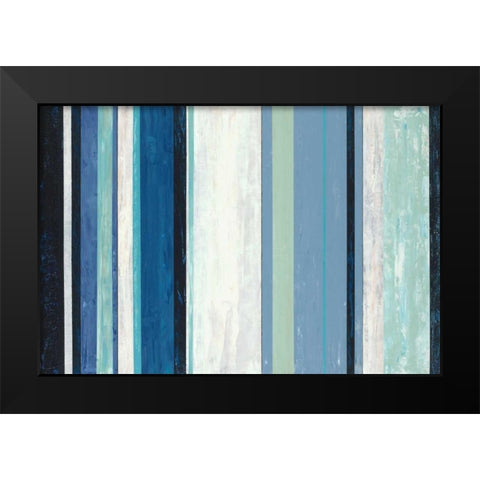 Coastal Line UP Black Modern Wood Framed Art Print by Dascher, Dennis