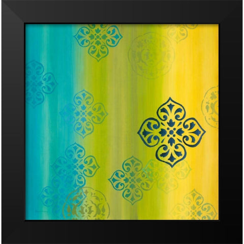 Contemporary Medallions 1 Black Modern Wood Framed Art Print by Dascher, Dennis