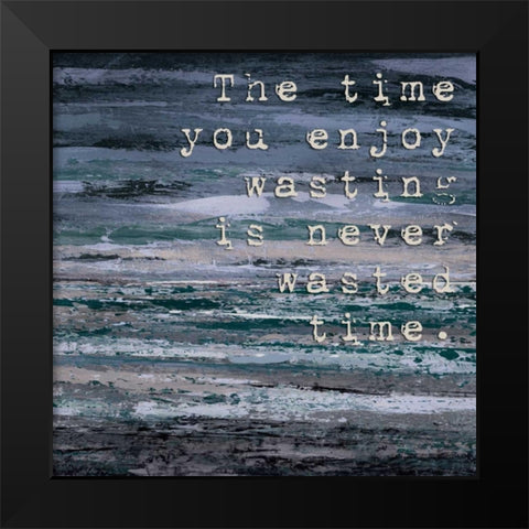 Tropic Typography Gray 2 Black Modern Wood Framed Art Print by Dascher, Dennis