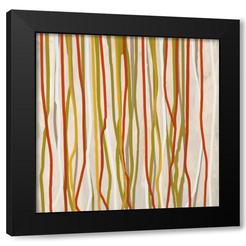 Linear Shift 2 Black Modern Wood Framed Art Print by Dascher, Dennis