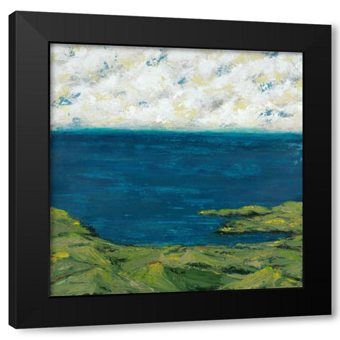 Helix Beach 1 Black Modern Wood Framed Art Print by Dascher, Dennis