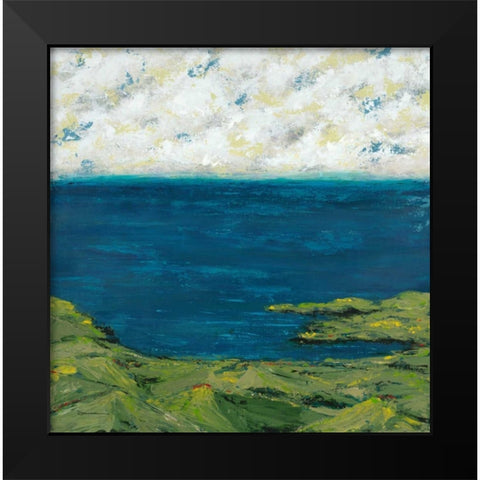 Helix Beach 1 Black Modern Wood Framed Art Print by Dascher, Dennis