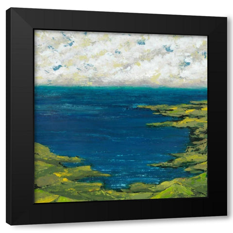 Helix Beach 2 Black Modern Wood Framed Art Print with Double Matting by Dascher, Dennis