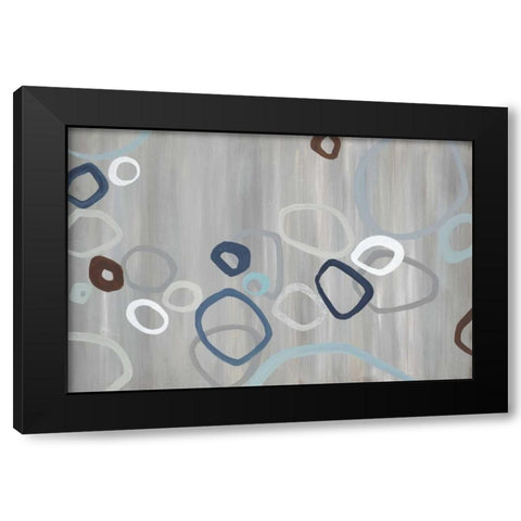 Downtown Black Modern Wood Framed Art Print by Dascher, Dennis
