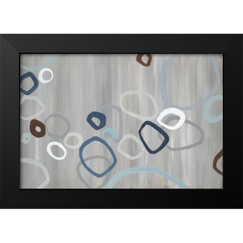 Downtown Black Modern Wood Framed Art Print by Dascher, Dennis