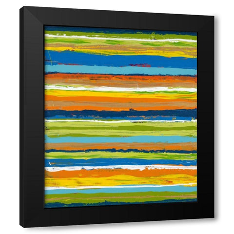 Miami Heat 1 Black Modern Wood Framed Art Print with Double Matting by Dascher, Dennis