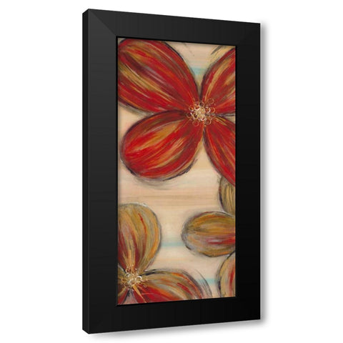 Scarlet Glory 1 Black Modern Wood Framed Art Print by Dascher, Dennis