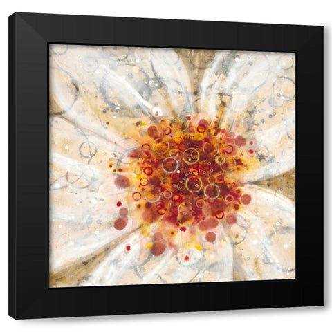 Water Poppy 1 Black Modern Wood Framed Art Print by Dascher, Dennis