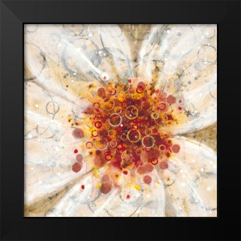 Water Poppy 1 Black Modern Wood Framed Art Print by Dascher, Dennis