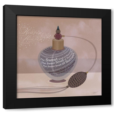 PRETTY PERFUME  Black Modern Wood Framed Art Print by Van Roey, Dominique