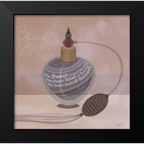 PRETTY PERFUME  Black Modern Wood Framed Art Print by Van Roey, Dominique