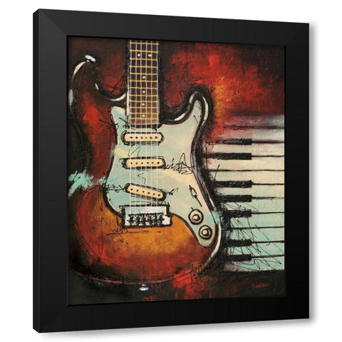 Vintage Classic Black Modern Wood Framed Art Print by Langton, Bruce