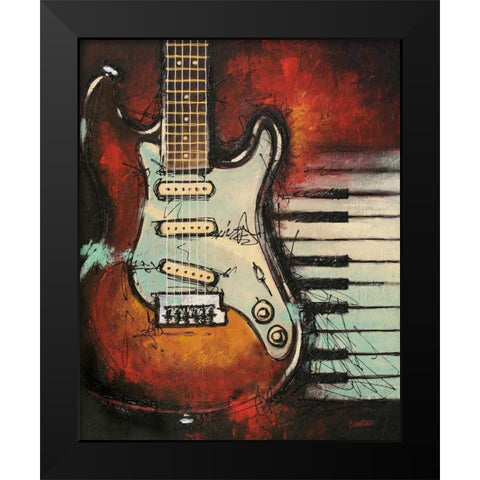 Vintage Classic Black Modern Wood Framed Art Print by Langton, Bruce