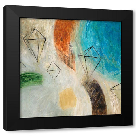 Diamond in the Rough 1 Black Modern Wood Framed Art Print with Double Matting by Mills, Chris