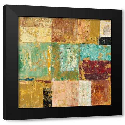 Textured Canvas 2 Black Modern Wood Framed Art Print by Mills, Chris