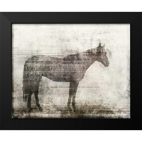 Expectations Black Modern Wood Framed Art Print by Roko, Ken