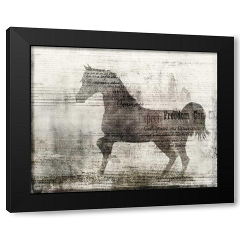 Freedom Black Modern Wood Framed Art Print with Double Matting by Roko, Ken