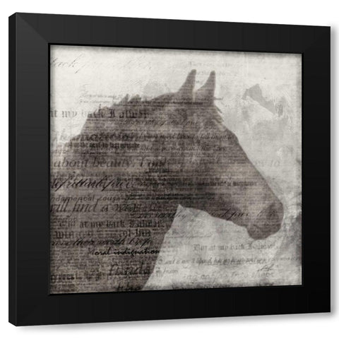 Equestrian Story 1  Black Modern Wood Framed Art Print with Double Matting by Roko, Ken