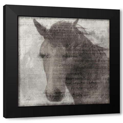 Equestrian Story 2 Black Modern Wood Framed Art Print with Double Matting by Roko, Ken
