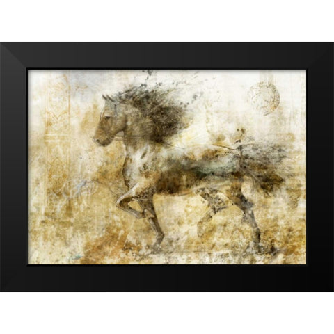 In Stride 2 Black Modern Wood Framed Art Print by Roko, Ken