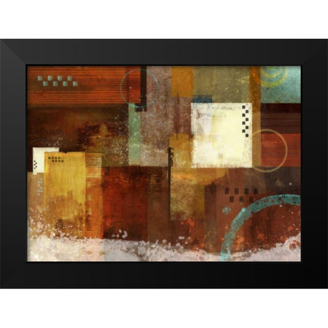 Earth Dance 1 Black Modern Wood Framed Art Print by Roko, Ken