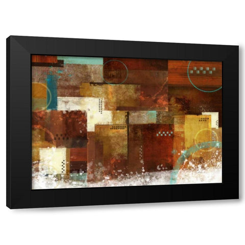 Earth Dance 2 Black Modern Wood Framed Art Print with Double Matting by Roko, Ken