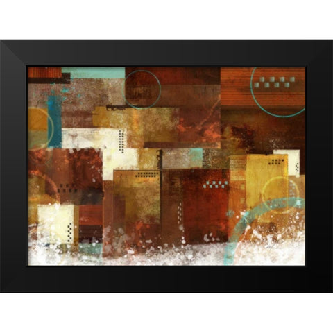 Earth Dance 2 Black Modern Wood Framed Art Print by Roko, Ken