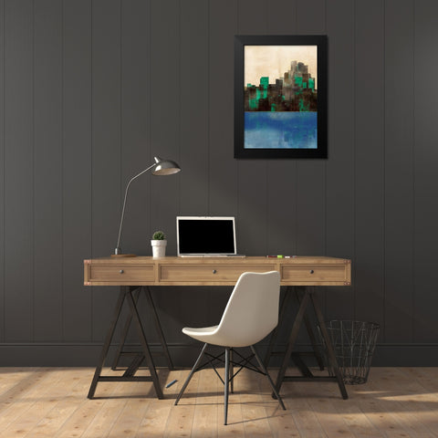 Monaco Lagoon 1  Black Modern Wood Framed Art Print by Roko, Ken