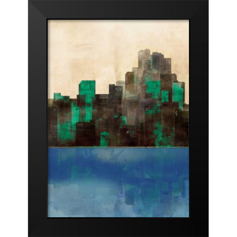 Monaco Lagoon 1  Black Modern Wood Framed Art Print by Roko, Ken